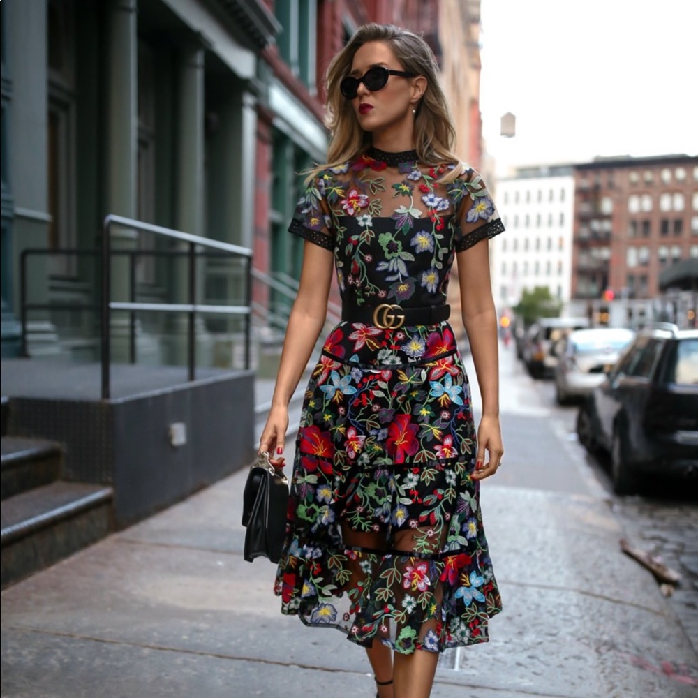 Anthropologie midi dress